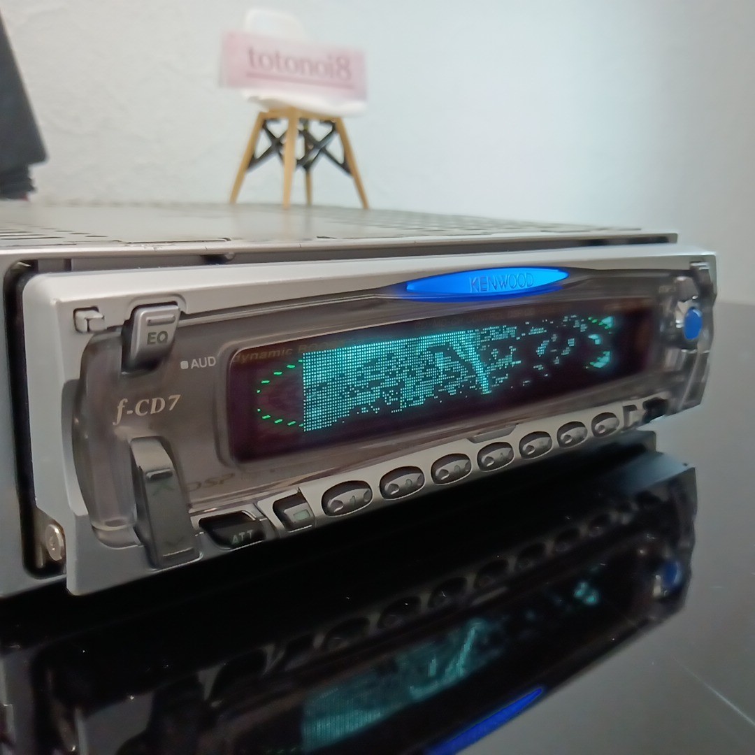 Kenwood F-CD7 1DIN CD Car Audio FM Tuner DSP EQ Bluetooth JDM Ships 1 Day