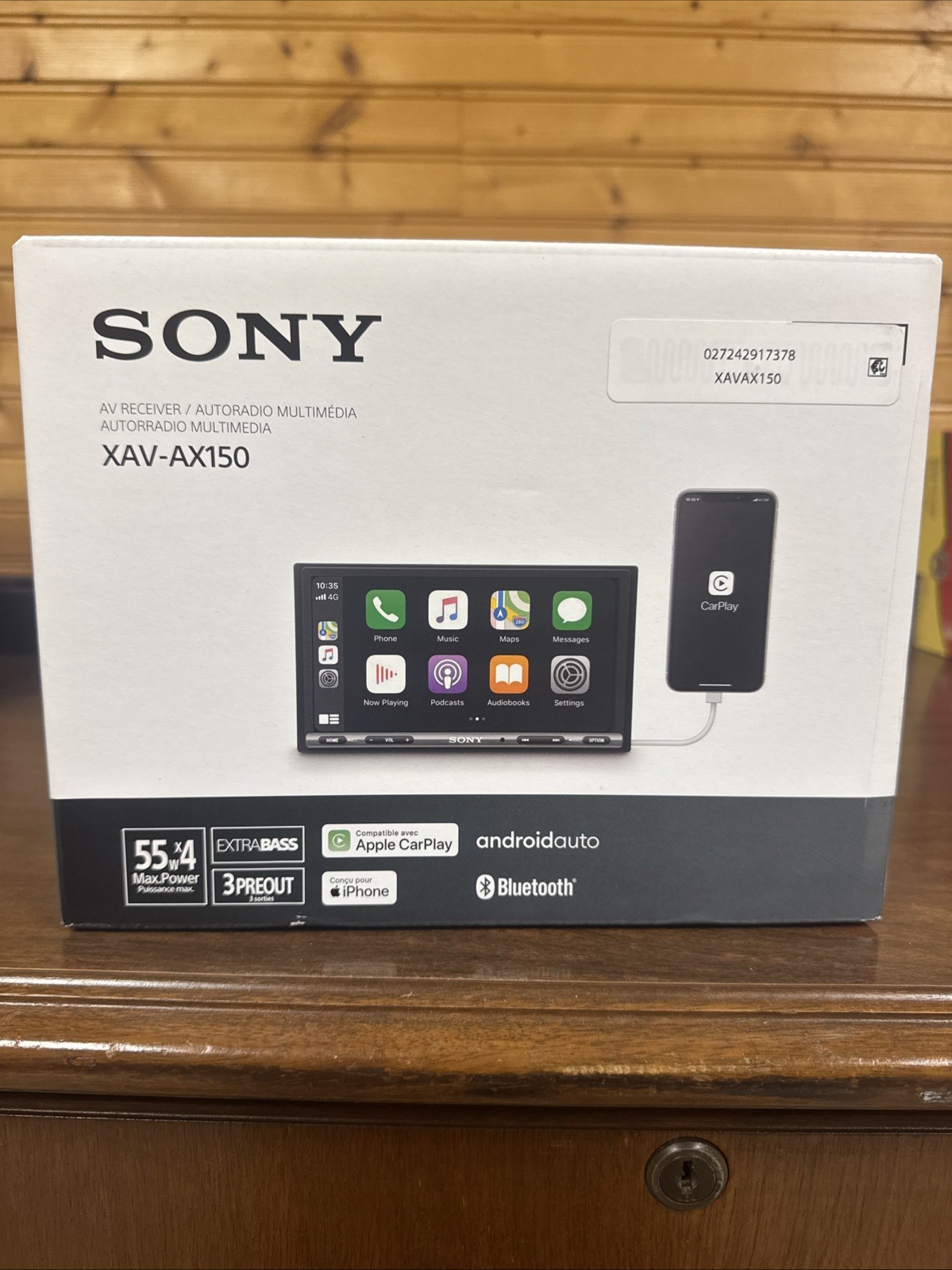 Sony XAV-AX150 Double Din 7″ CarPlay Auto Stereo Bluetooth Car Radio Head Unit