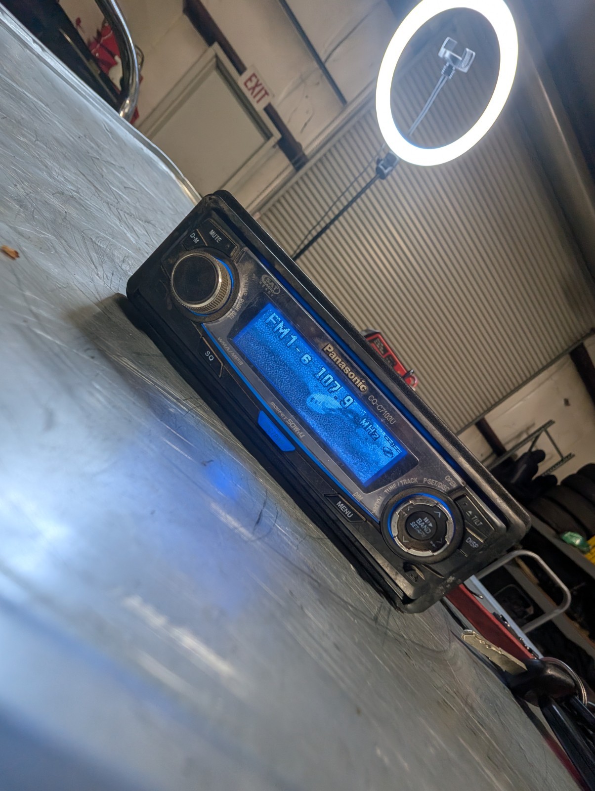 🔥RARE Panisonic CQ C7103U car stereo deck Graphics Display, Needs Repair