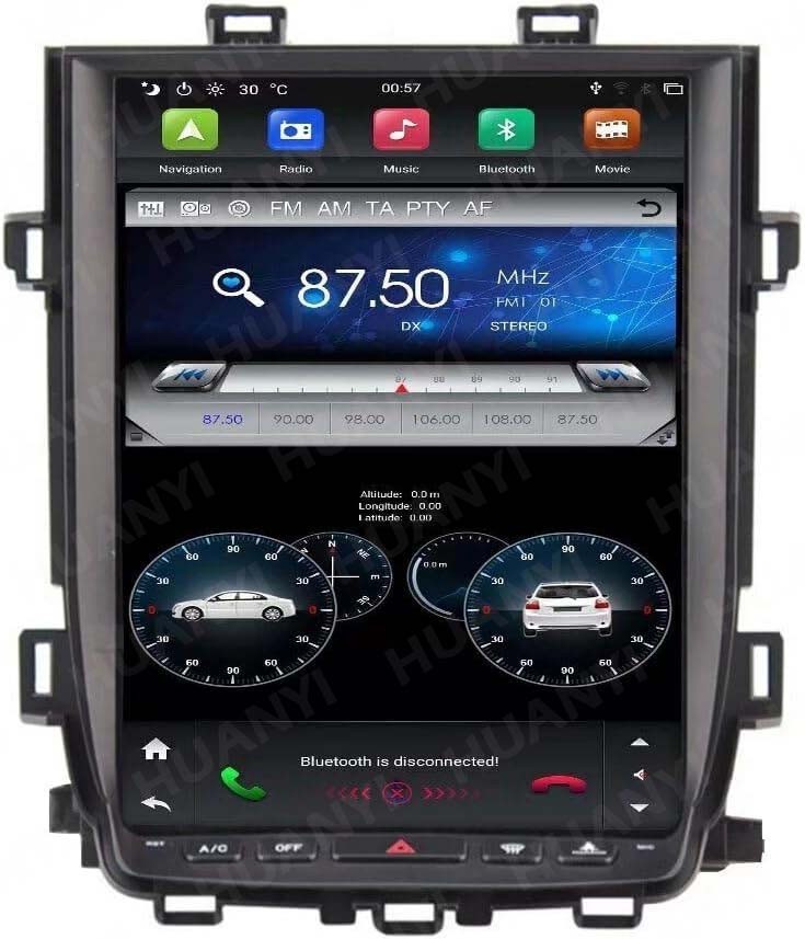 12.1″For Toyota Alphard A30 2008-14 Car Stereo Radio Tesla Style GPS Carplay 64G
