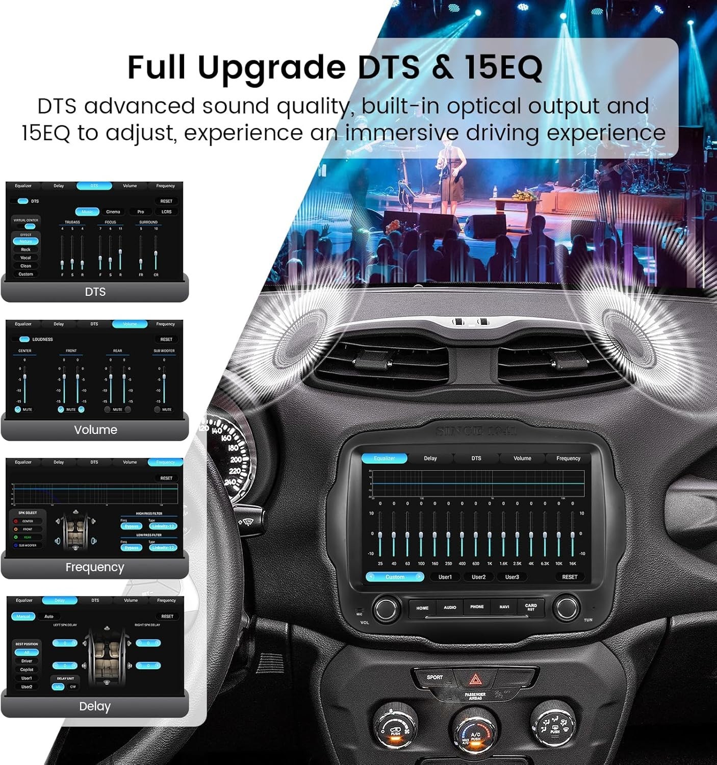 Dasaita 9” Stereo For Jeep Renegade 2015-22 Apple Carplay Android 13 Car Radio