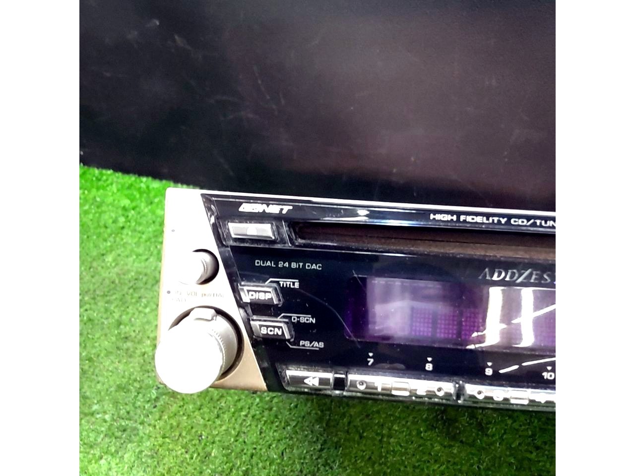 ADDZEST HX-D1 Single DIN Car Stereo CD MD w/ Mic Clario For Parts Untested AS-IS