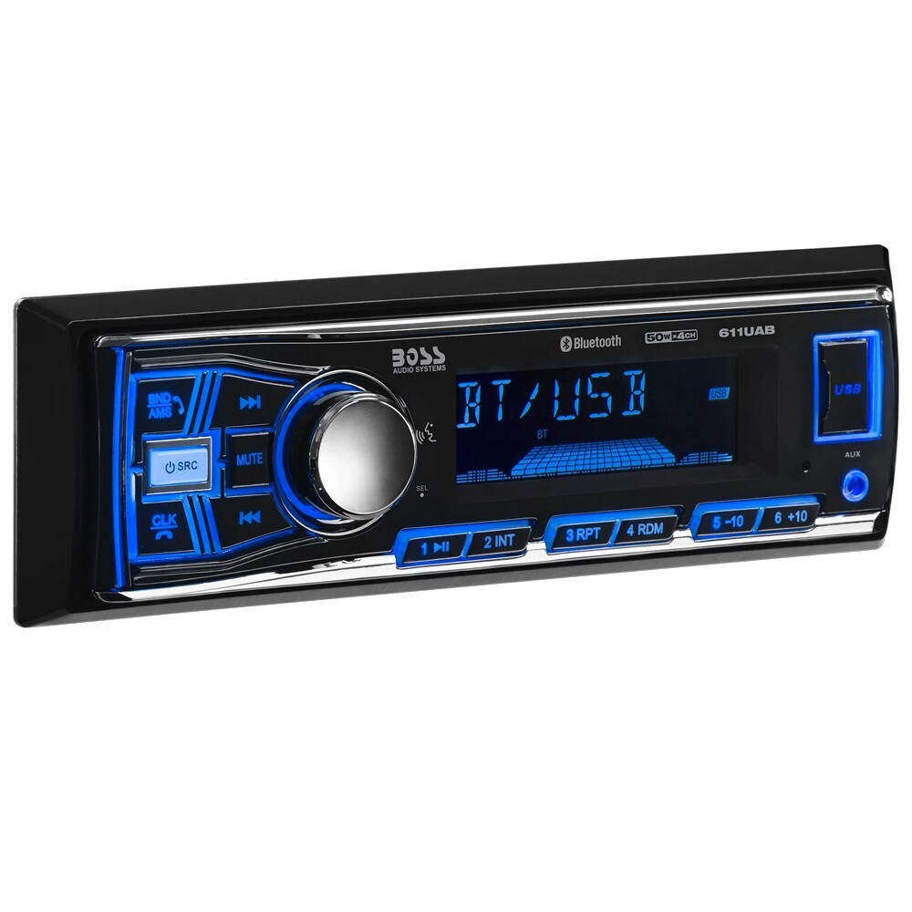 BOSS 611UAB Bluetooth Car Stereo AM/FM Radio kit for 1997-2002 Jeep Wrangler
