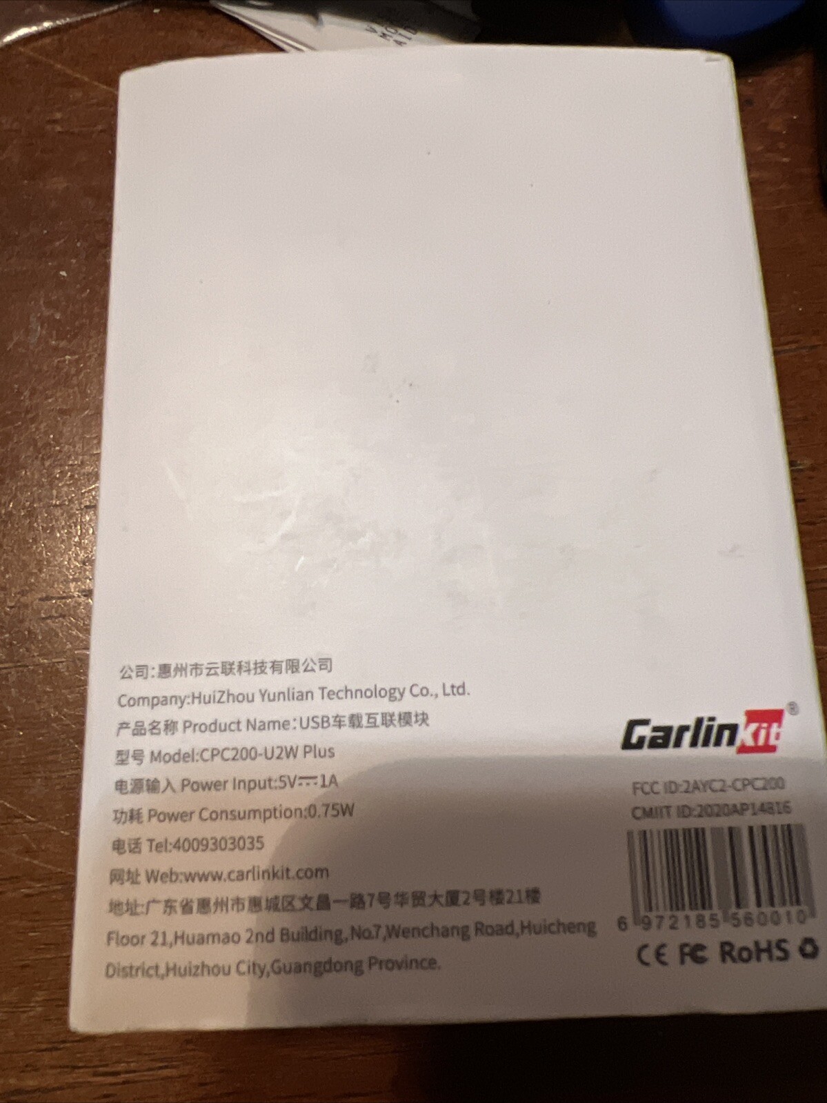 CarlinKit 3.0 Wireless CarPlay Adapter CPC200-U2W
