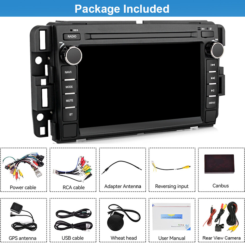 4+64G Android 15 Car Stereo Radio Wifi CarPlay GPS For Chevy Impala 2006-2013