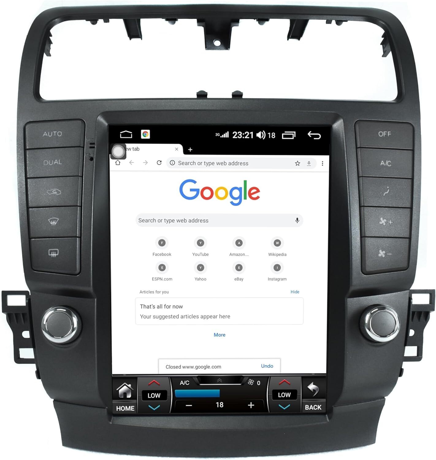 9.7” Android Carplay Car Stereo Radio GPS Navi 4+32GB For Acura TSX 2004-2008