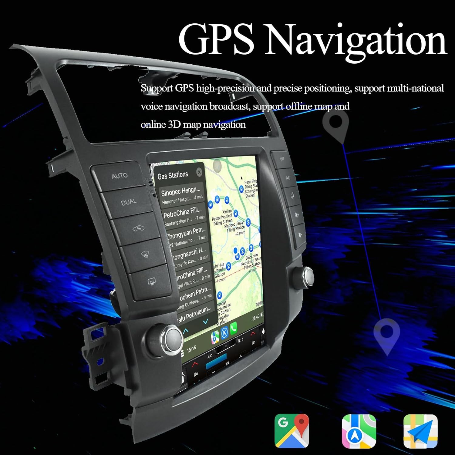for Acura TSX 2004-2008 Android Car Stereo Radio Tesla Style Touchscreen 5G WiFi
