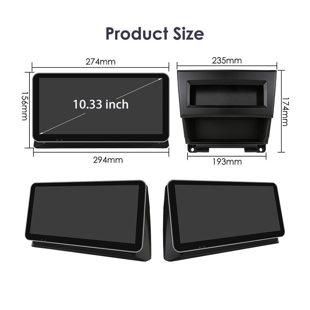 10.33” Touch Screen Car Stereo GPS Radio 4+32GB For Honda Accord 2008-2013