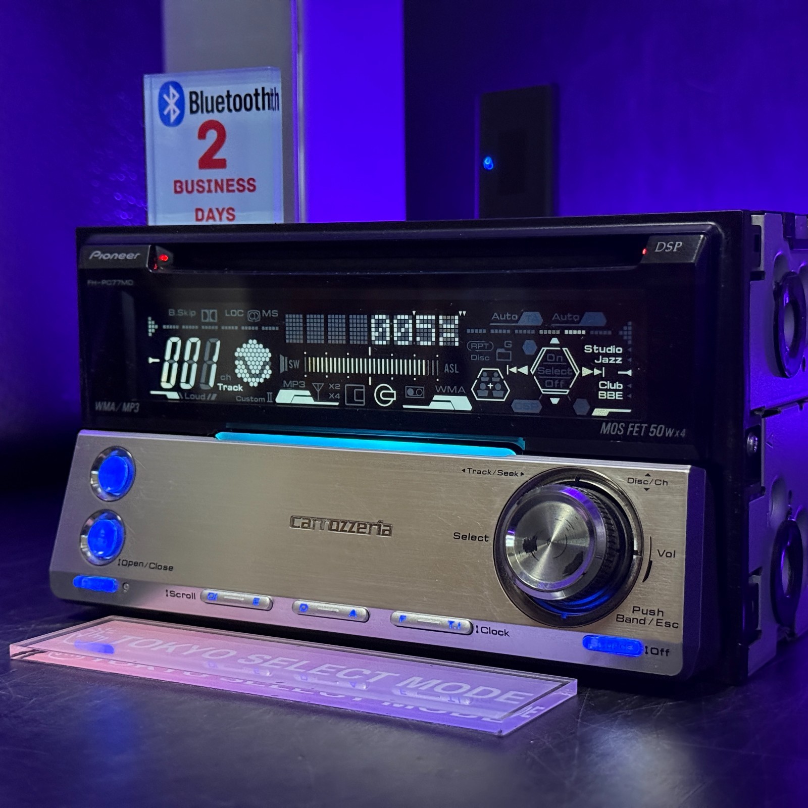 Pioneer Carrozzeria FH-P077MD 2DIN Car Audio CD MD Player Added BT JDM In Stock