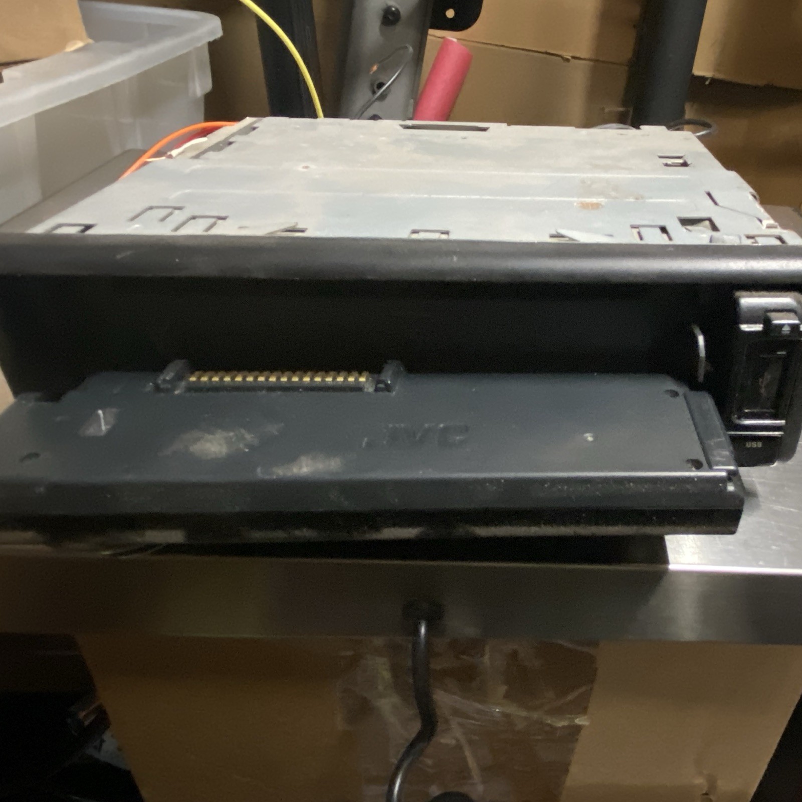 JVC KD-AR770 1 DIN In-Dash CD Receiver Head Unit, Detachable Face, USB