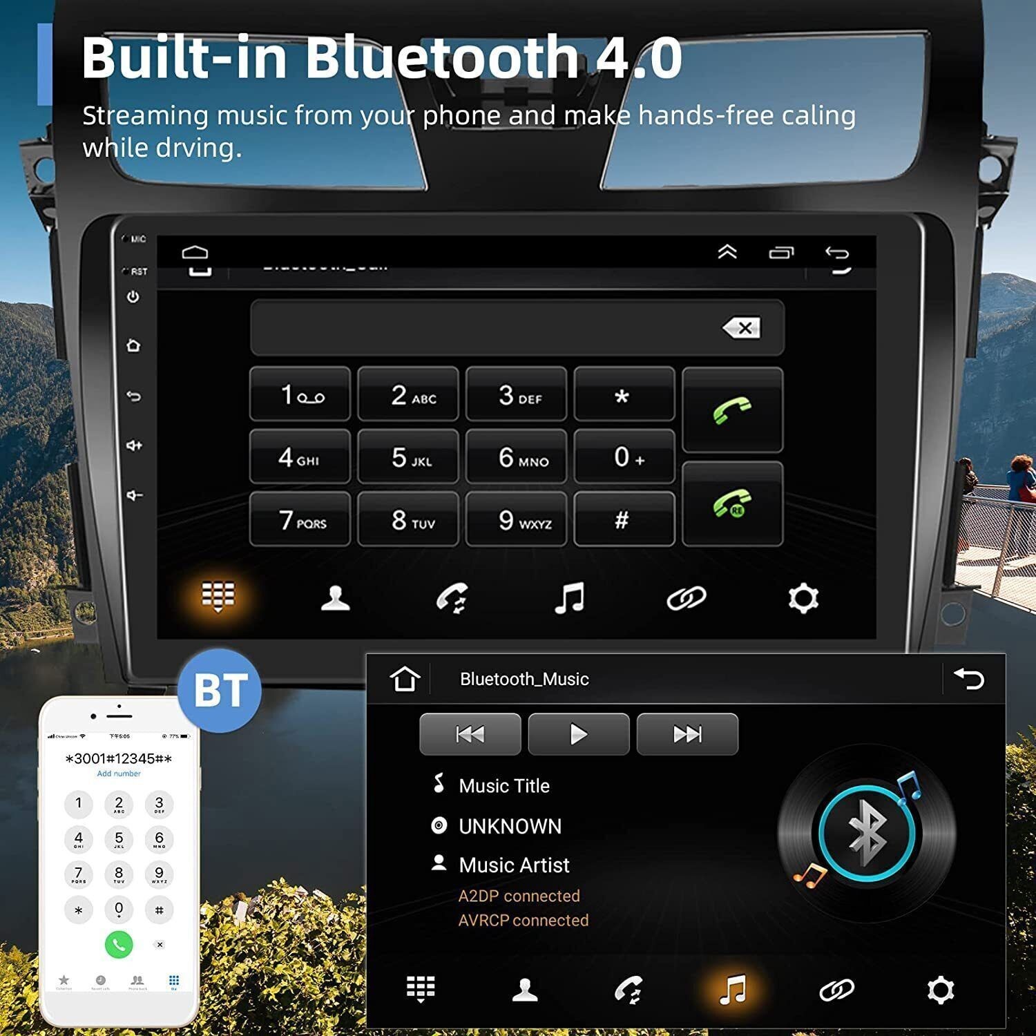 Car Radio Stereo Carplay For 2013-2018 Nissan Teana 2+64G 10in Car Player