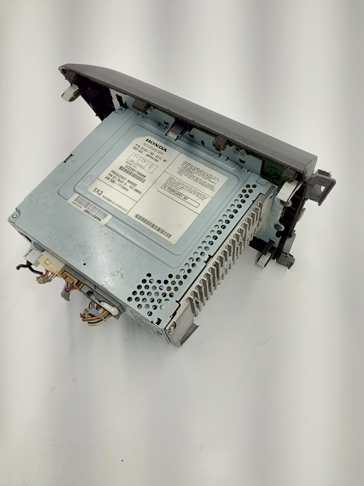 2012 Honda Civic AM/FM CD Radio Receiver w/ Faceplate 39100-TS8-A313-M1