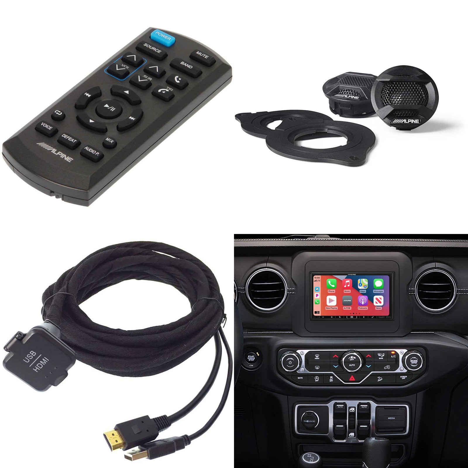 Alpine i407-WRA-JL, KCU-315UH USB / HDMI Extension Cable w/ SPV-10TW-WRA & RU…