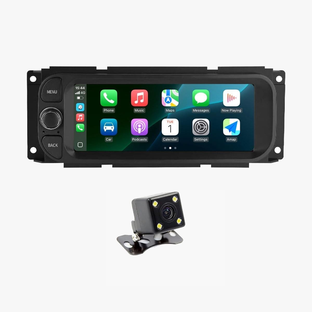 6.86″ 64G Android Auto Carplay for Jeep Wrangler Dodge RAM Chrysler 1999-2007
