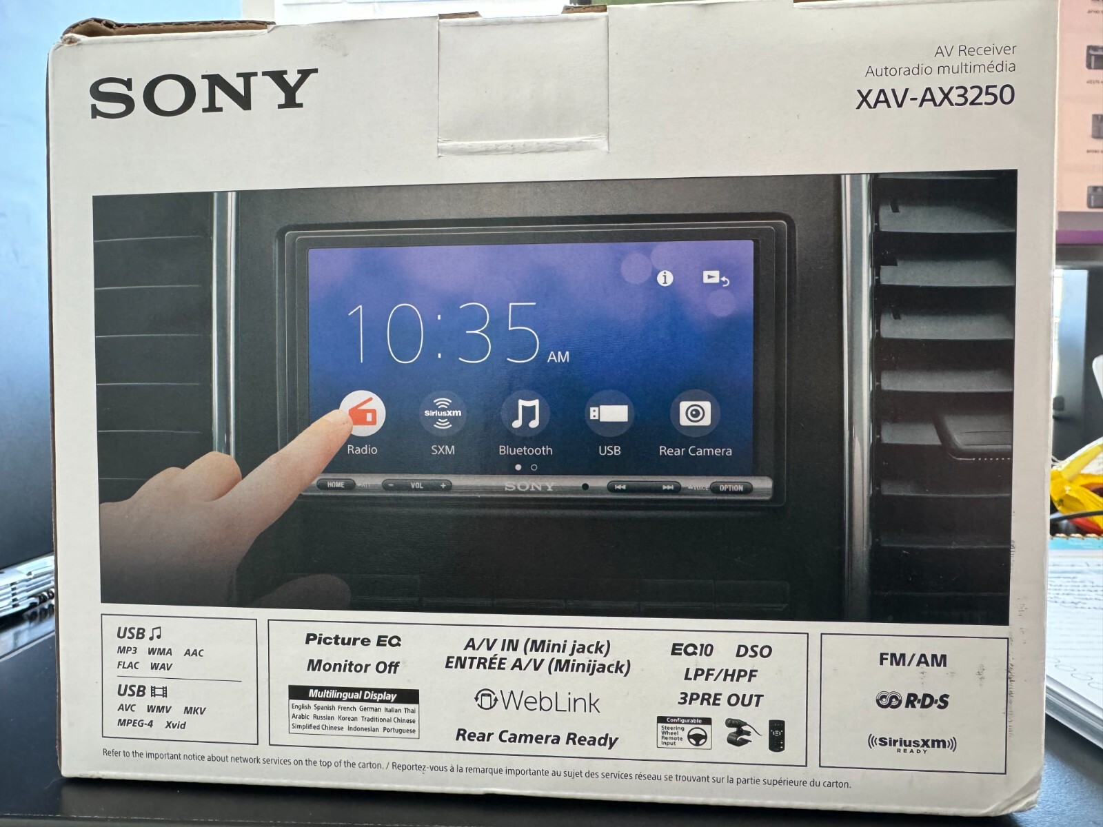 New Sony XAV-AX3250 6.95″ Apple CarPlay Android Auto Bluetooth Multimedia-Black