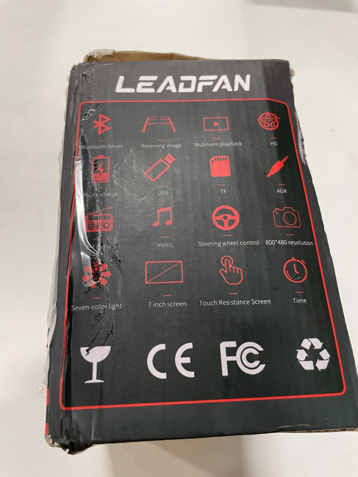 Leadfan Black 7 Inch Car Stereo Car Audio Receiver