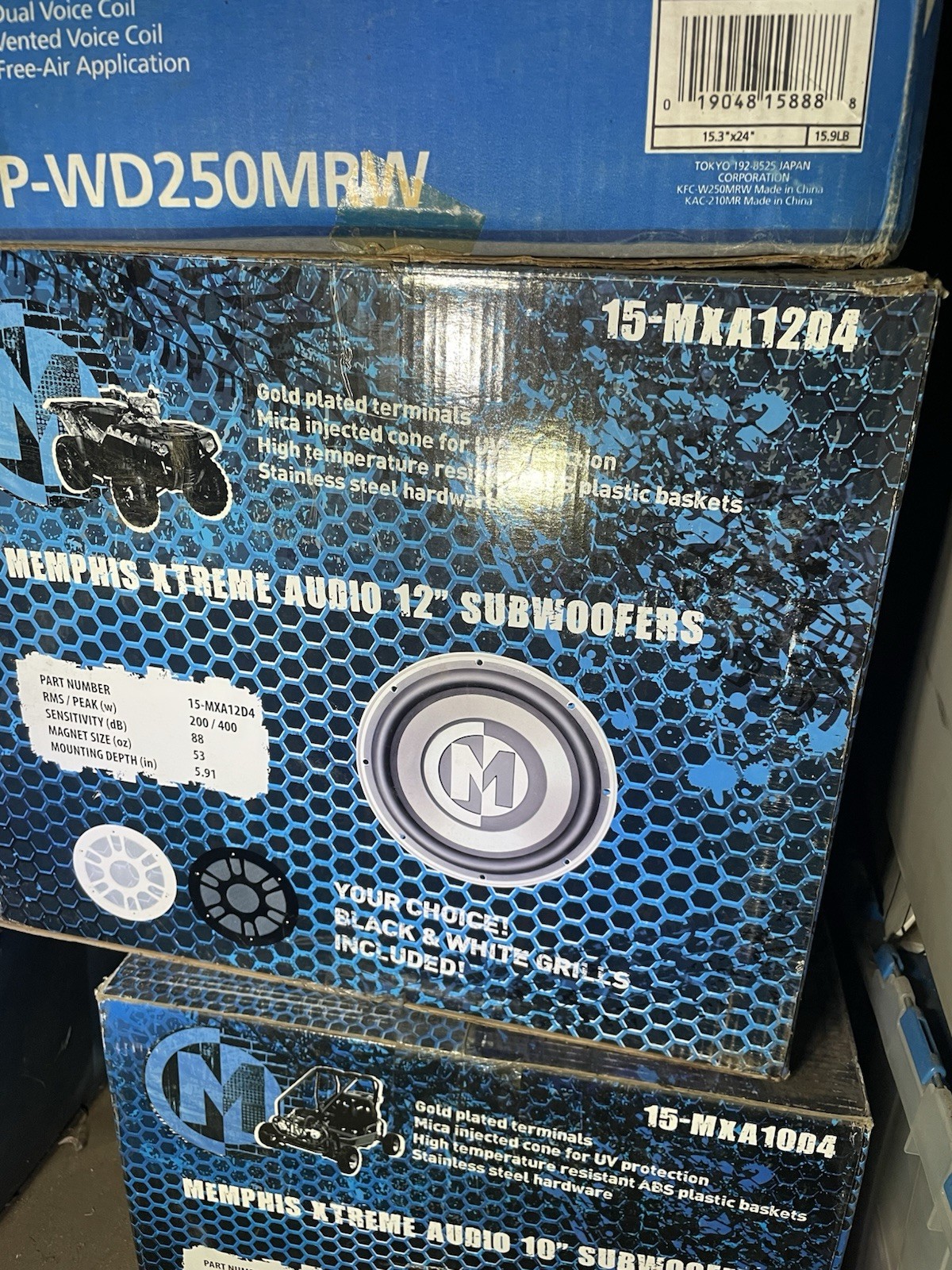 Memphis Xtreme Audio 12” subwoofer 15-MXA12D4 (R7A010969)
