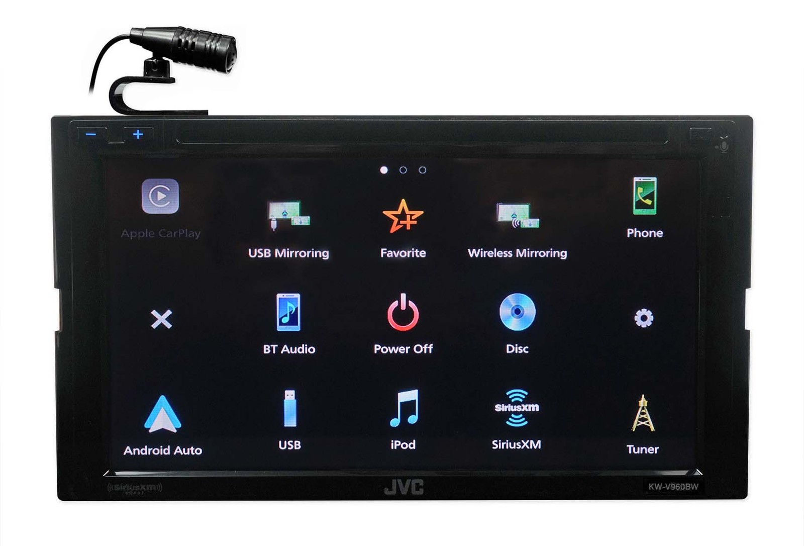 JVC KW-V960BW 2-Din 6.8″ Bluetooth Wireless Car Play Android Auto CD Receiver
