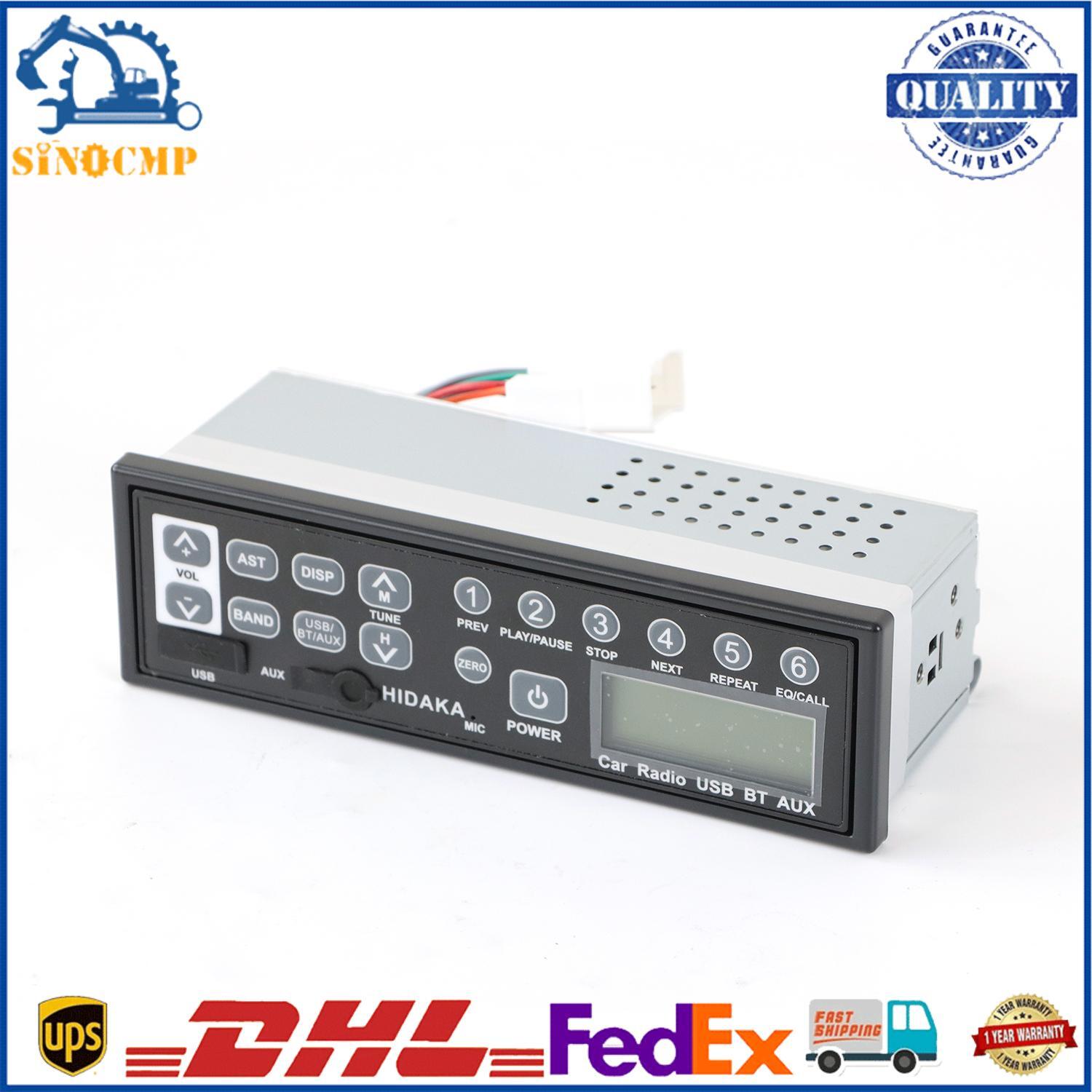 FM USB MP3 Radio Player w/ AM Bluetooth M200 24V for Hitachi Car Truck Excavator