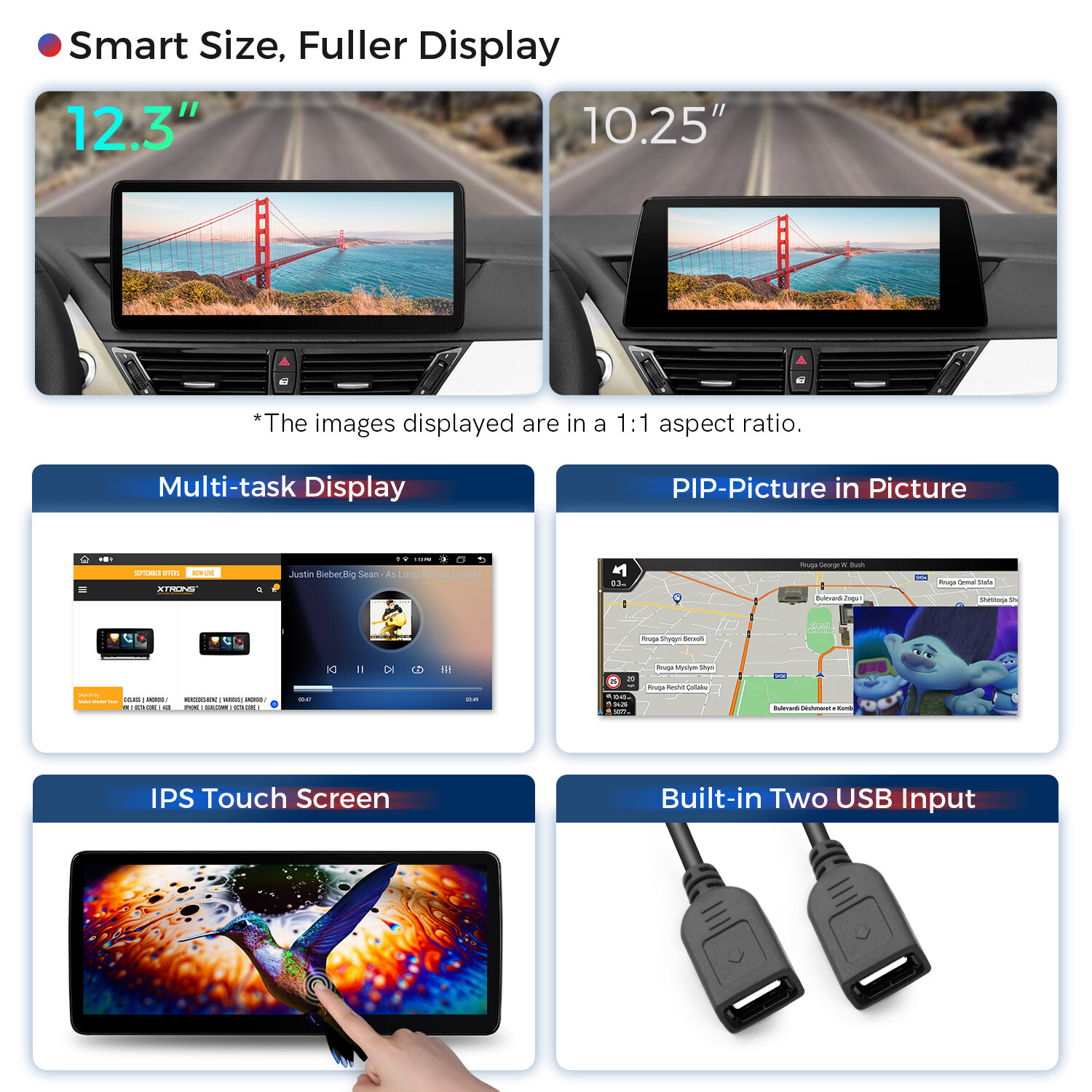 For BMW X1 E84 CIC 12.3″ IPS Android 13 8-Core Car Play GPS Stereo Navi 4G WiFi