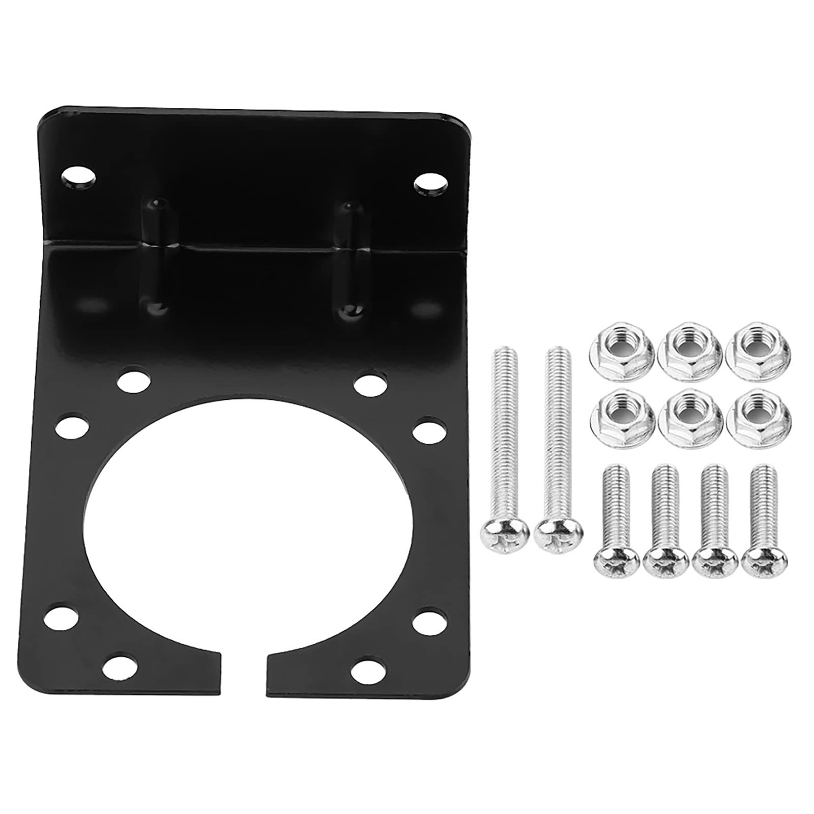 Haosie 7 Pin Trailer Plug Mounting Bracket, Right Angle normal, popular