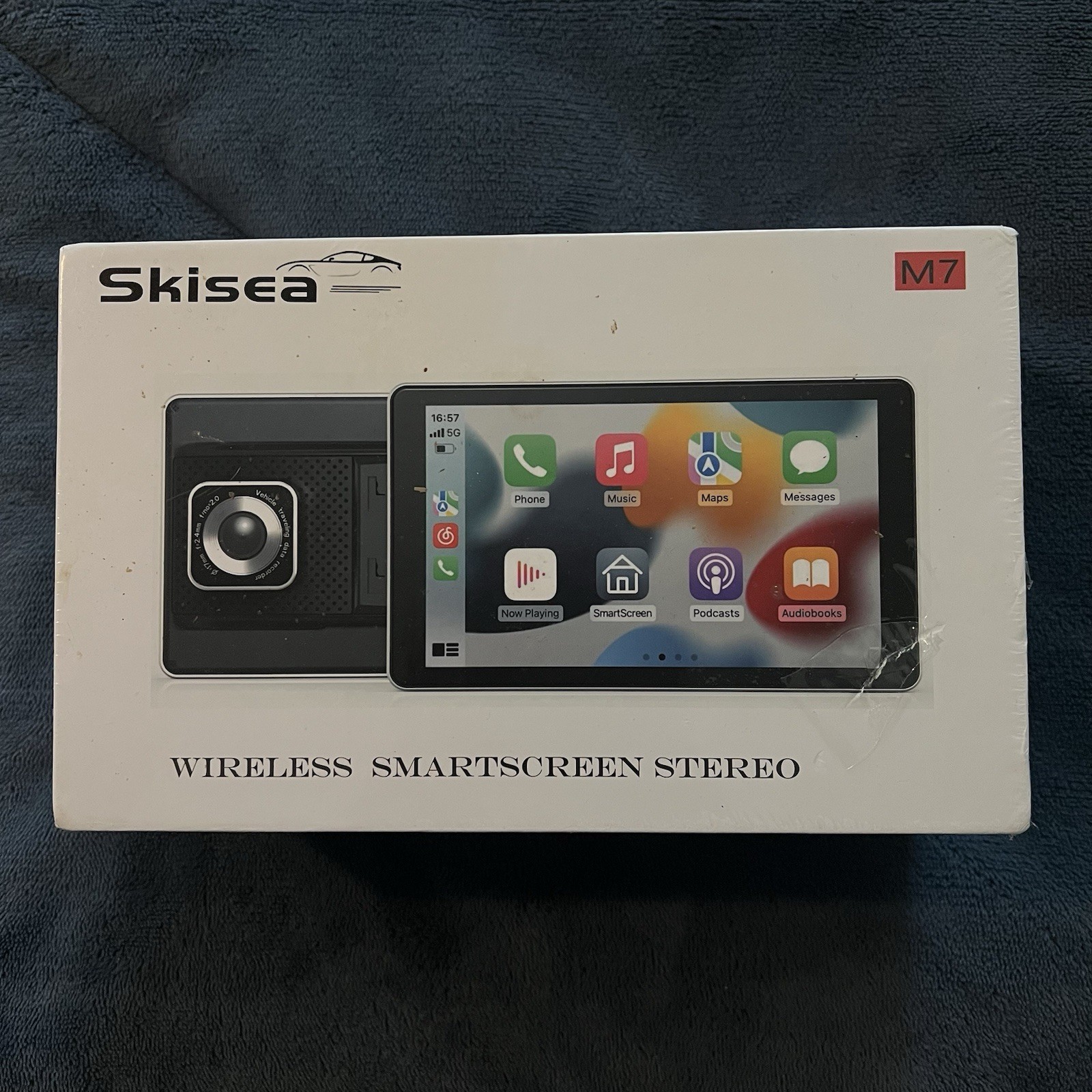 Skisea Wireless Smartscreen Stereo Apple Carplay Touch Screen w Backup Camera
