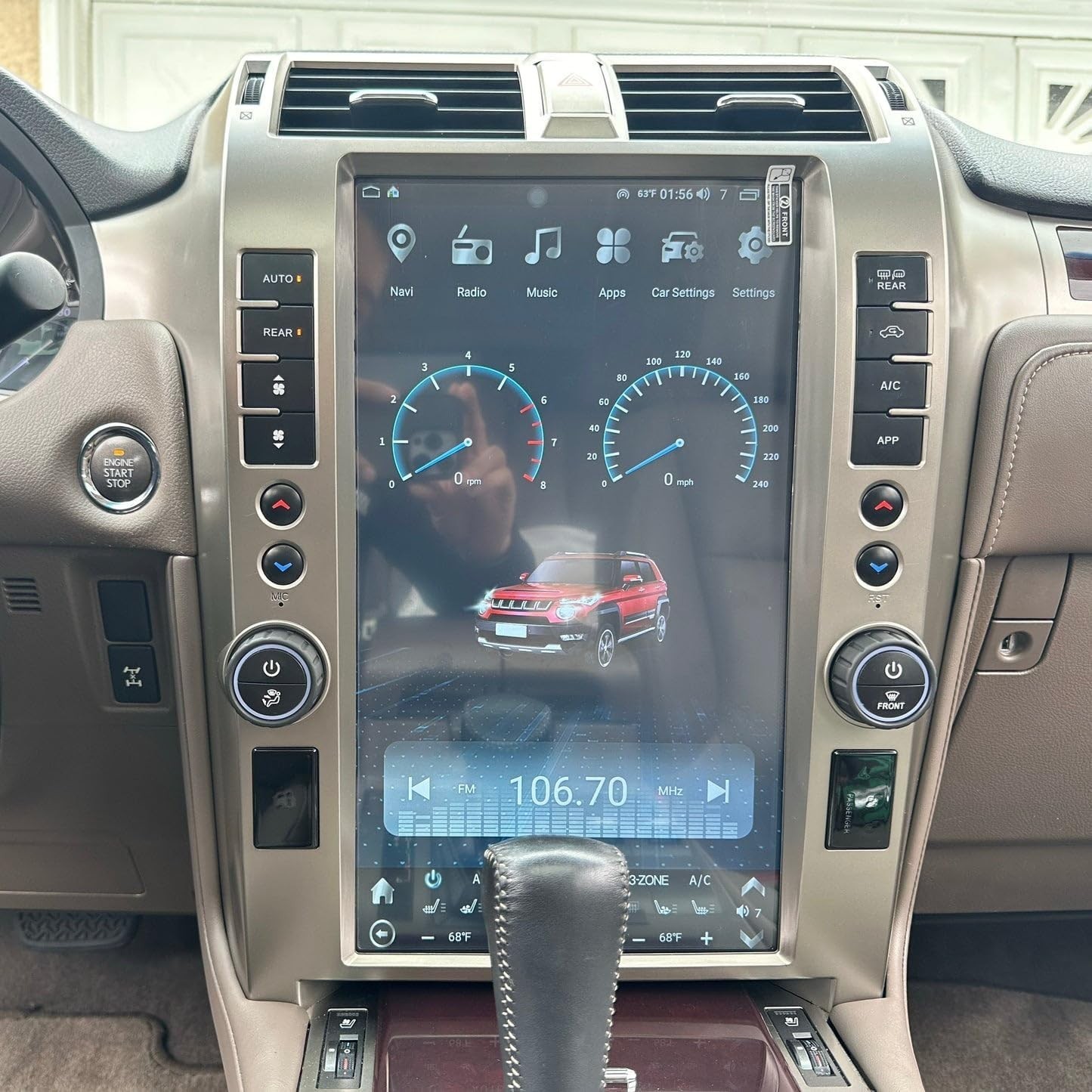 15.6″ Touch Screen Car Radio Stereo For Lexus GX400 GX460 2010-2020 CarPlay