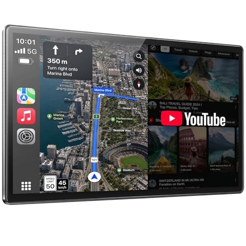11″ Carplay Screen for Car, Built-in YouTube/TikTok, Extra Large