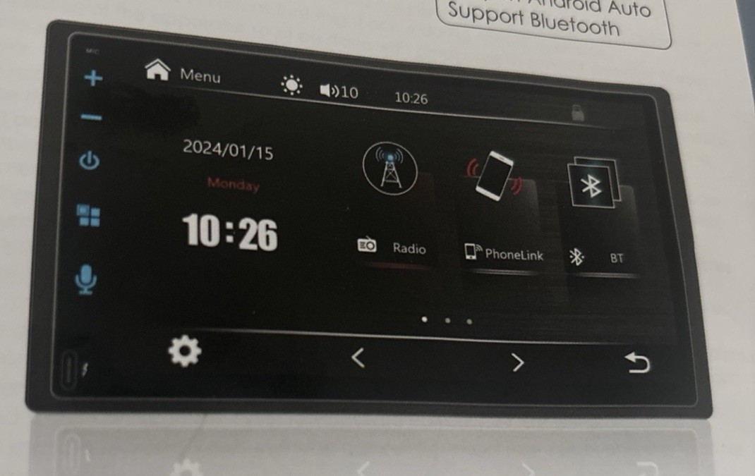 7″ Double Din Car Monitor Touch Screen