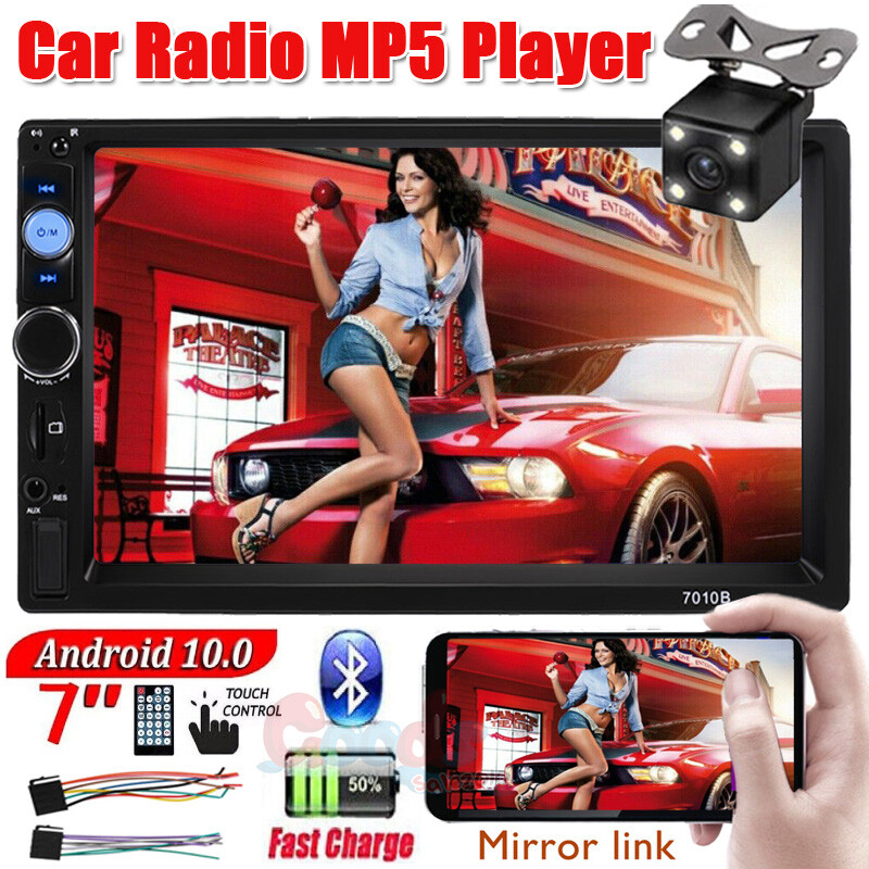 Bluetooth MP5 Estéreo Receptor para coche Con Cámara trasera y Pantalla Tactil