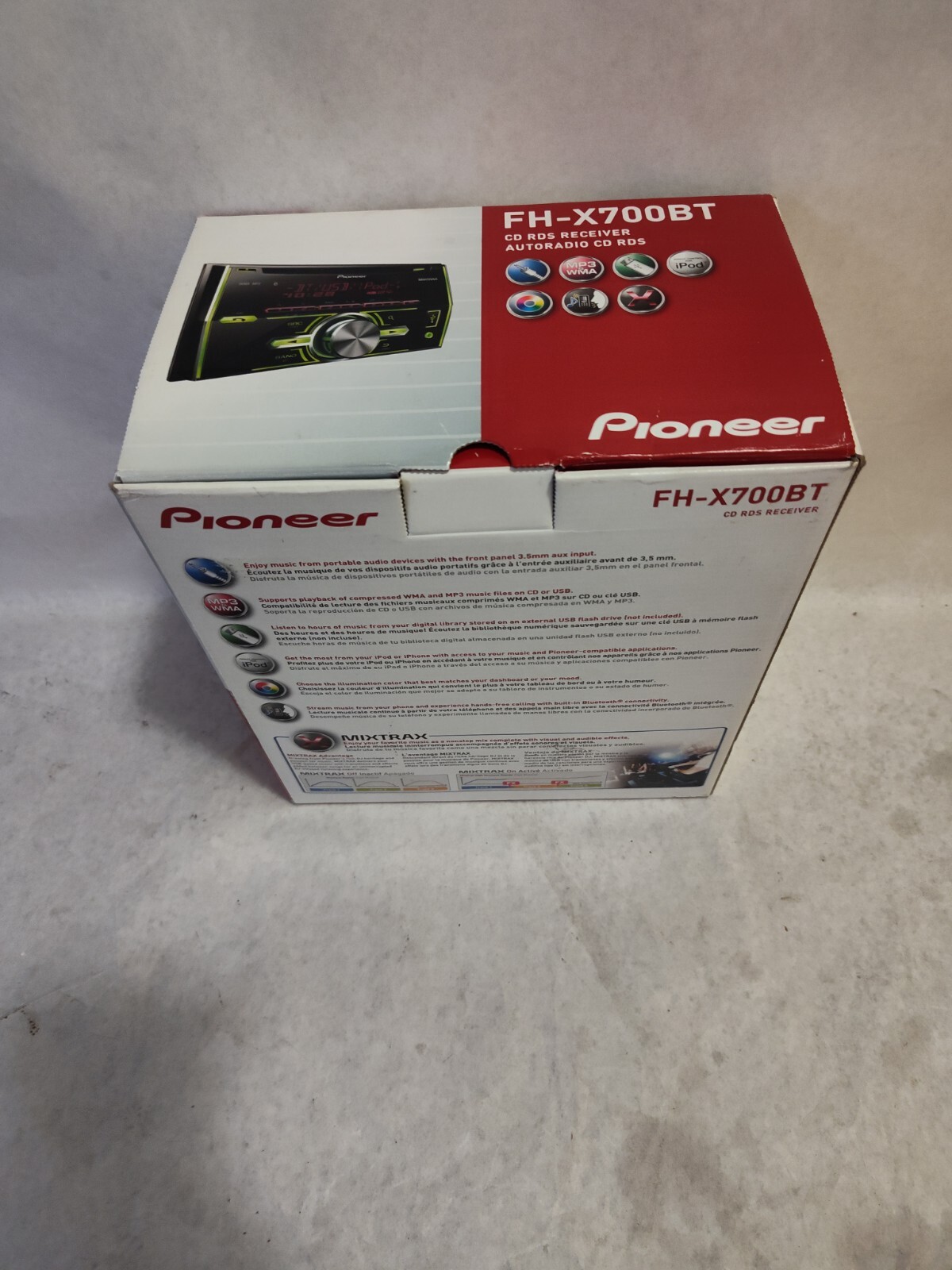 Pioneer FH-X700BT Bluetooth CD Player Android iPhone Pandora AM FM USB Aux