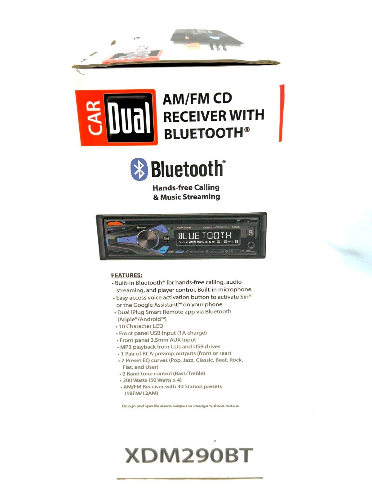 QFX FX-181 Bluetooth Car Audio Stereo Receiver AM/FM Receiver-In Dash MP3 Player