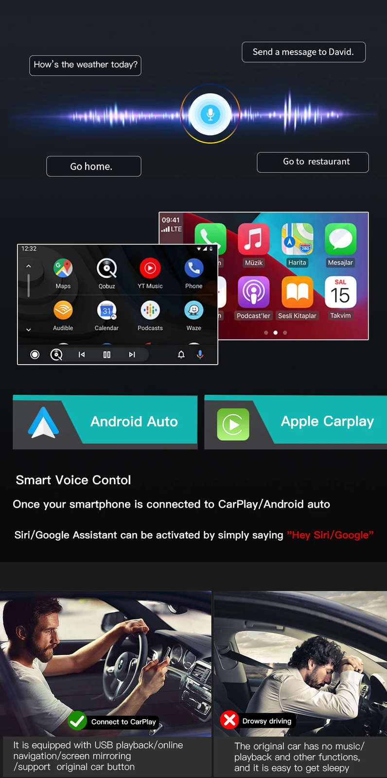Wireless Carplay Android Auto Module for Porsche Panamera Cayenne Macan Cayman