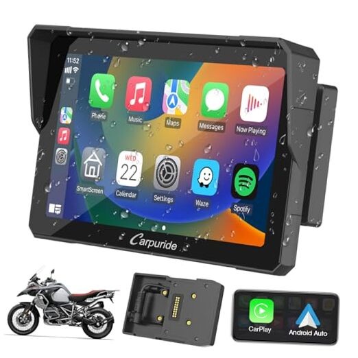 W702B Motorcycle Carplay Screen for BMW R1200GS R1250GS S1000XR 7 inch