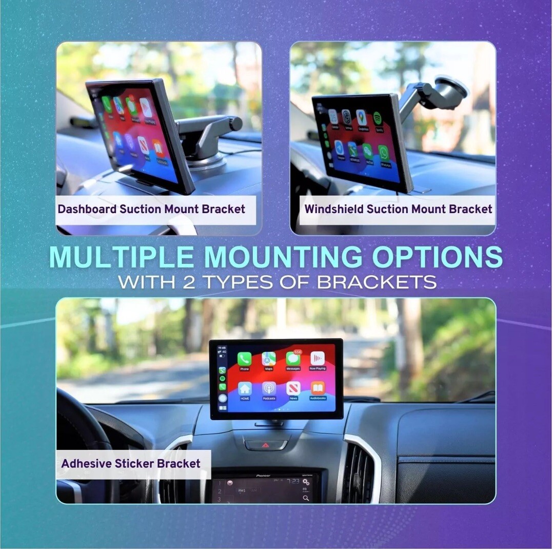 LinknDriveDash 9” Wireless Apple CarPlay & Android Auto Stereo Radio