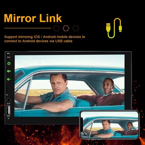Car Radio For Apple/Andriod Carplay Car Stereo Touch Screen 2Din Camera