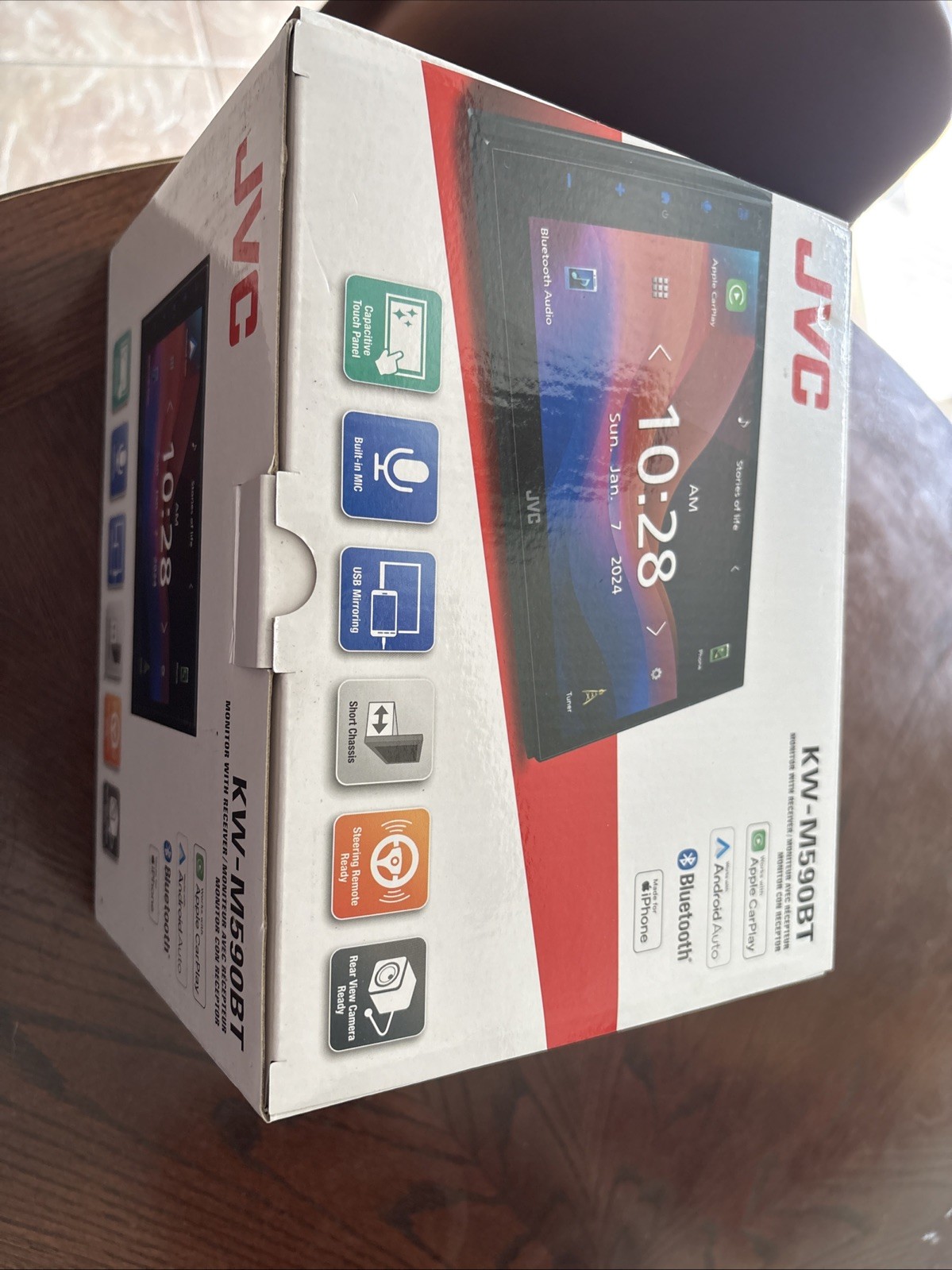 JVC Model KW-M590BT 2-DIN Digital Media Receiver Monitor – BRAND NEW NEVER USED