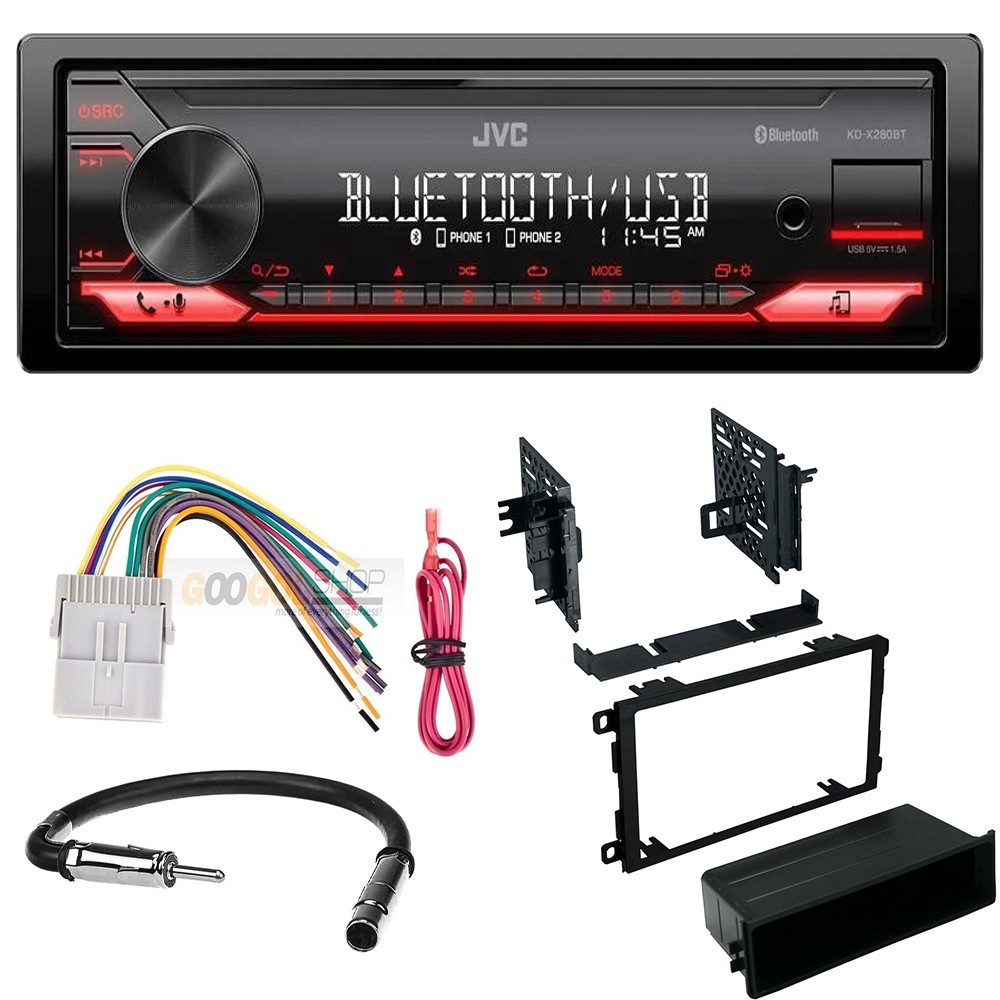 JVC DIN Car Stereo Bluetooth MP3/FM Radio (No CD) for 2003-2006 Silverado 1500