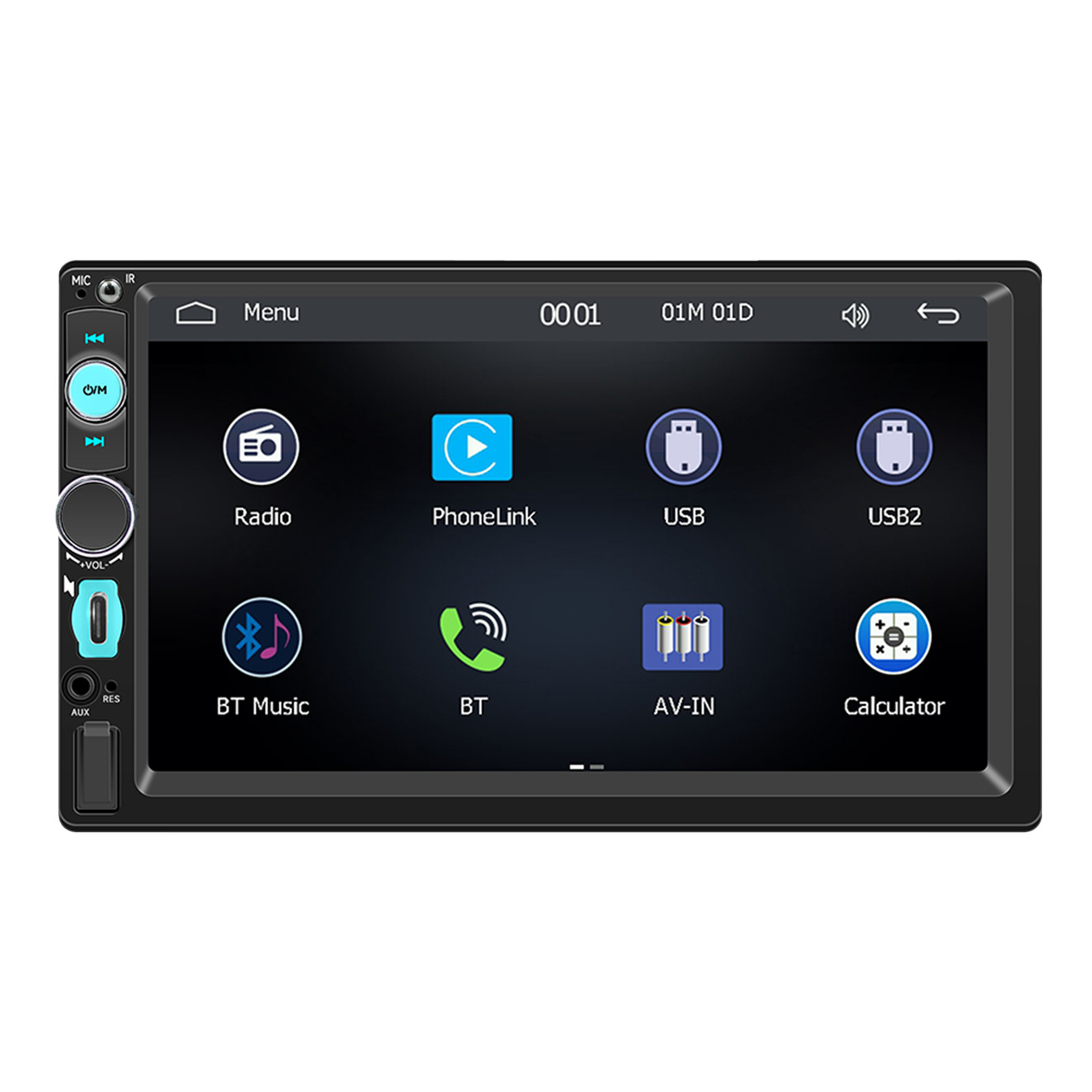7″ Double 2Din Touch Screen Stereo Bluetooth Radio Car Apple/Android Carplay GPS