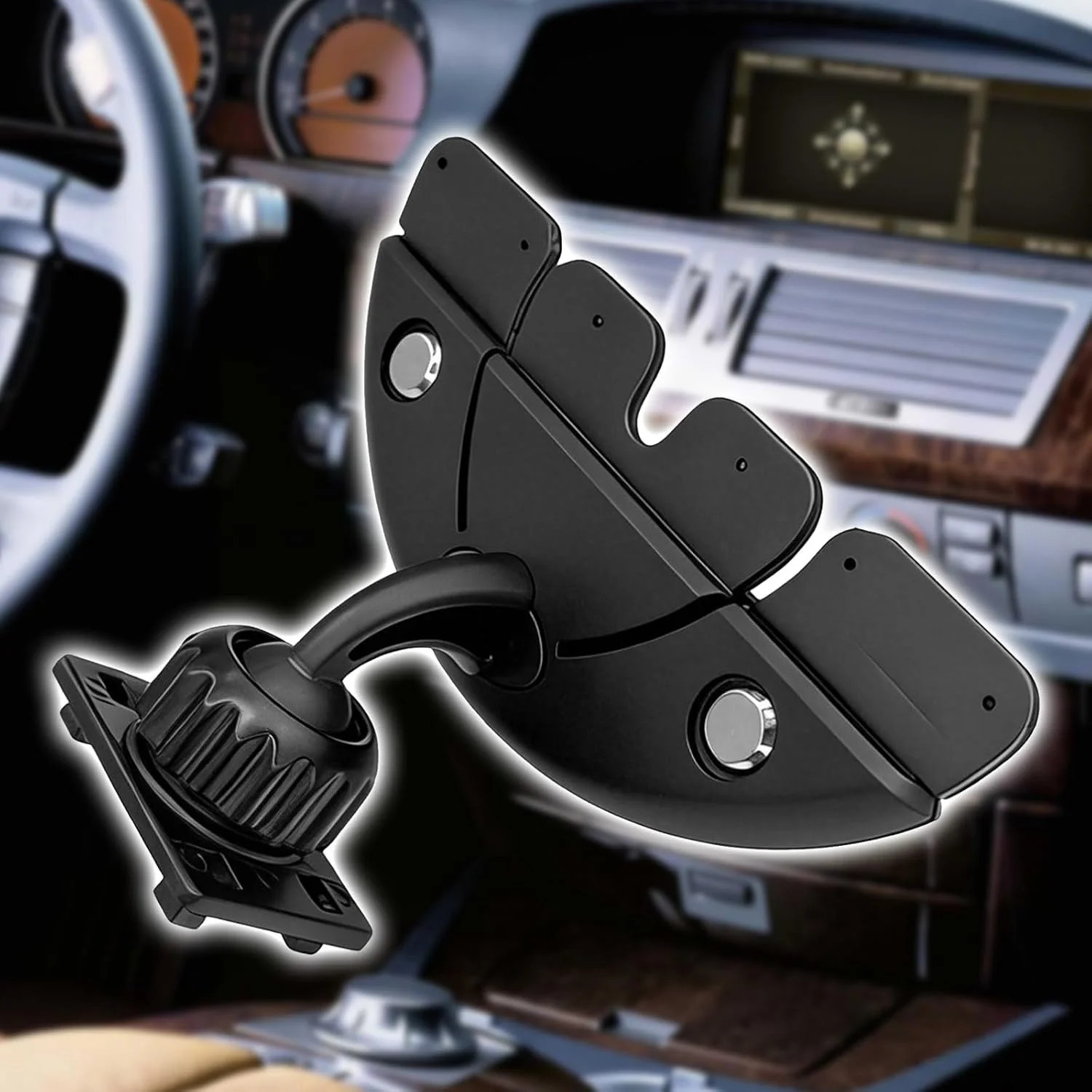 7-10″ CarPlay Screen CD Slot Mount 360° Adjustable Holder for Car Monitors