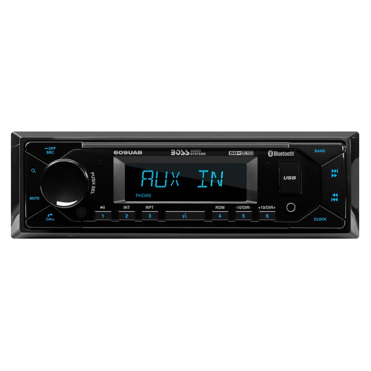 BOSS Audio Systems 609UAB Multimedia Car Stereo – Single Din, Bluetooth Audio