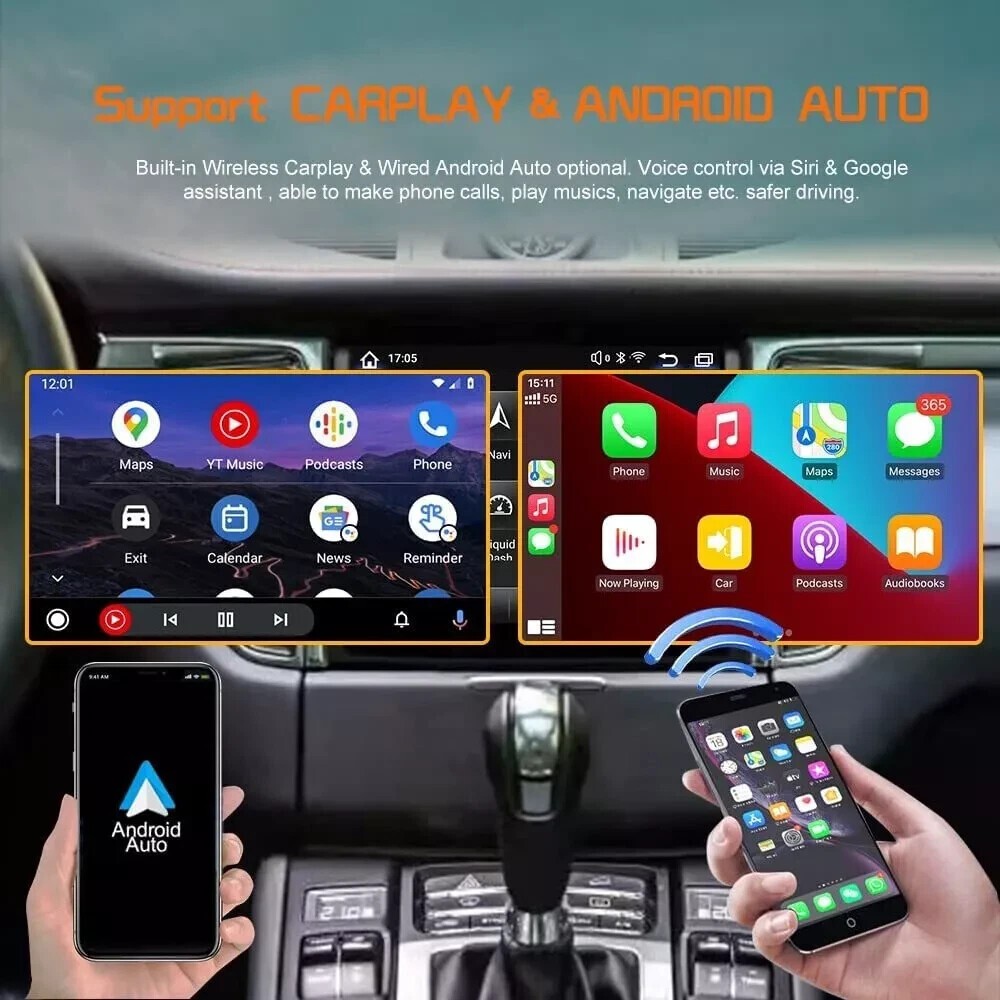8.4” Tesla Screen Car Stereo Radio Carplay 4+64GB For Porsche Cayenne 2010-2017