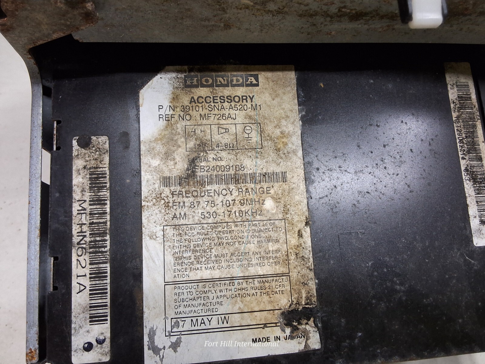 06 07 08 Honda Civic MX hybrid AM/FM XM CD radio receiver 2AD0 39101-SNA-A520-M1