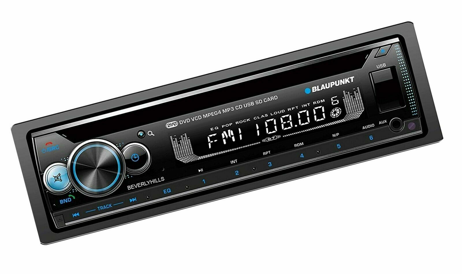 BLAUPUNKT Beverly Hills71 Single DIN Multimedia Car Stereo W/ Built IN Bluetooth