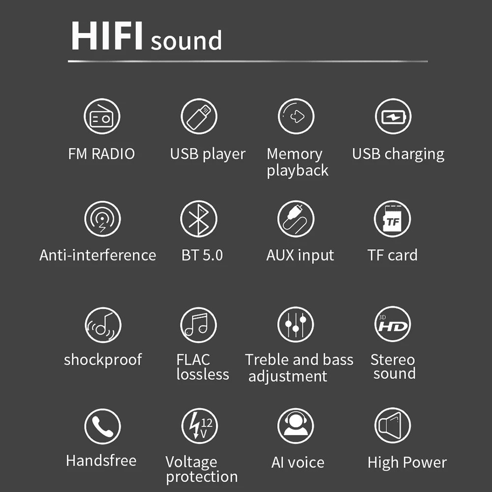 MP3 Player One DIN Car Stereo Radio Audio In-Dash Bluetooth FM AUX