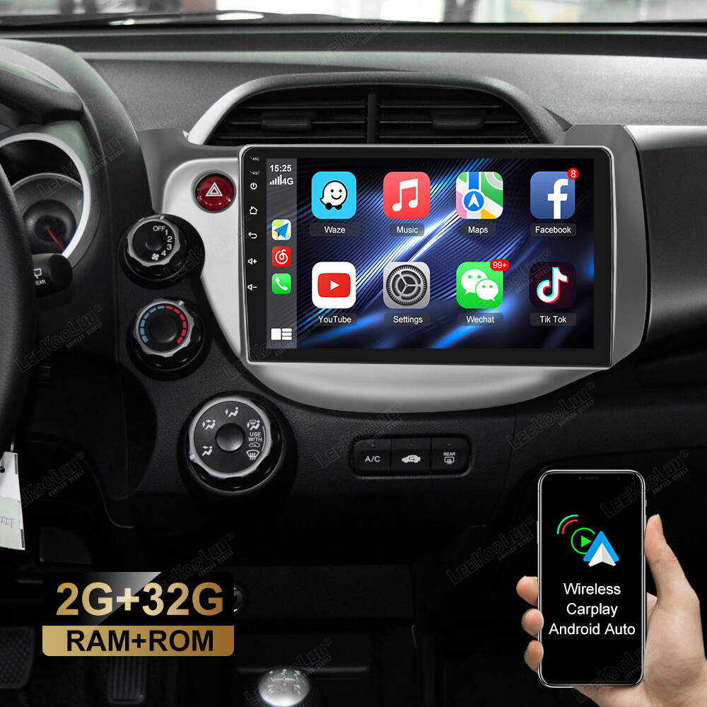 Radio Carplay For 2009-2013 Honda Fit FM RDS Touchscreen Head Unit w/Cam