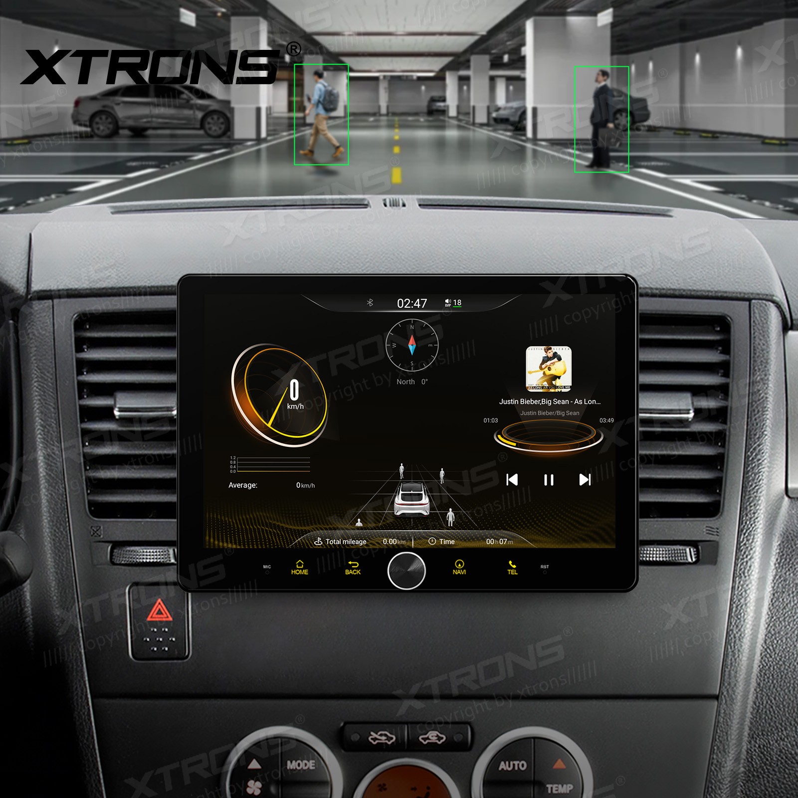 10.1″ QLED 2 DIN AI NPU Android 14 Car Radio Stereo 4+64G CarPlay ADAS Dash CAM