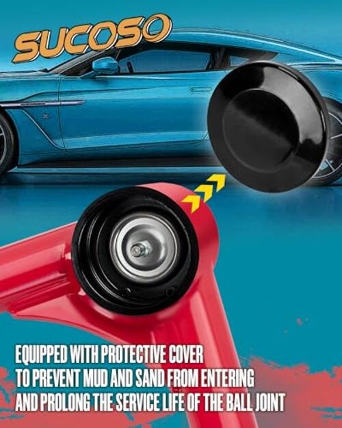 Upper Control Arm for 2-4″ Lift Front 2007-2018 Silverado Sierra 1500 Red