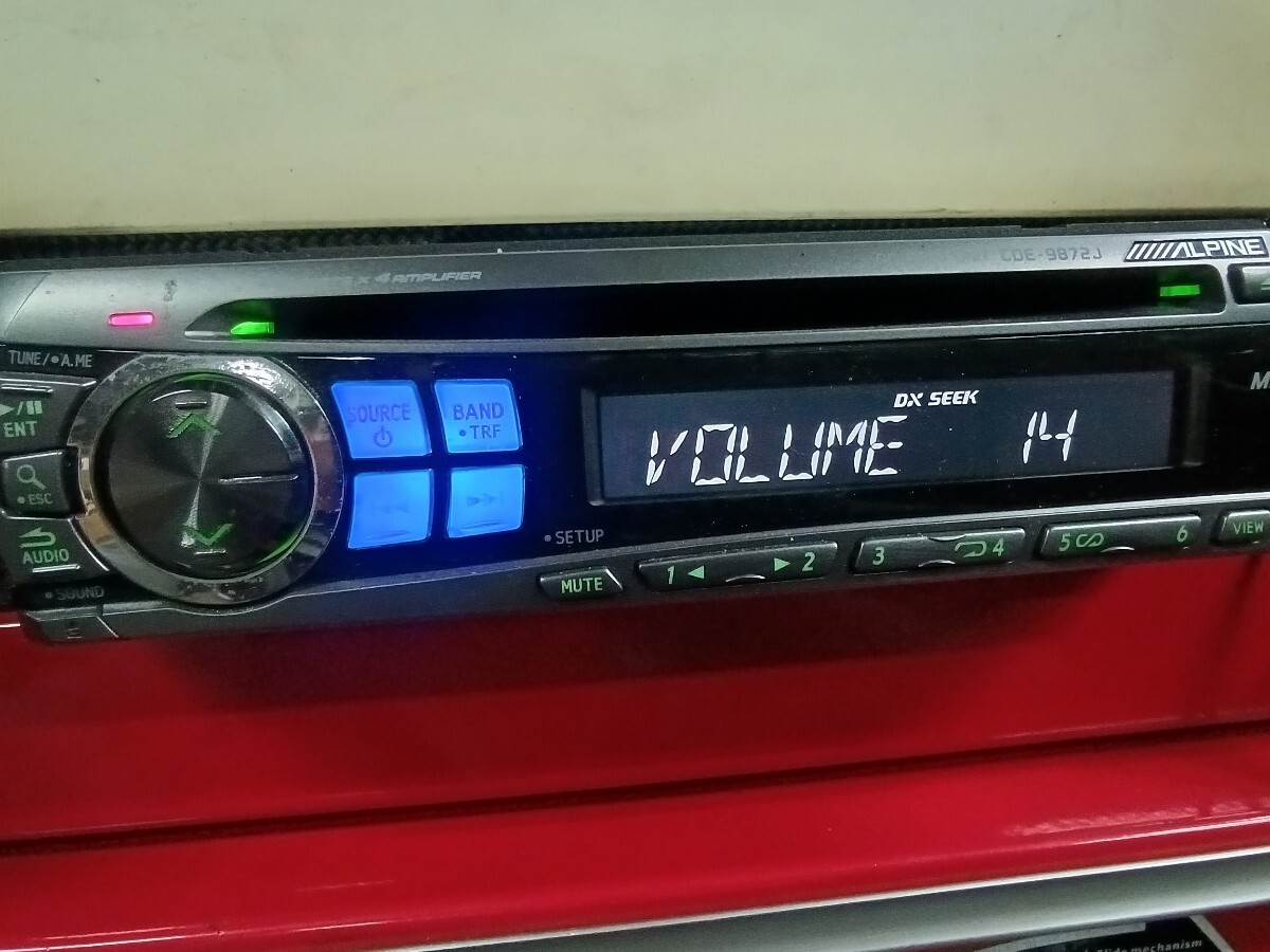 ALPINE CDA 9873J CD MP3 Car Stereo Head Unit Receiver Used