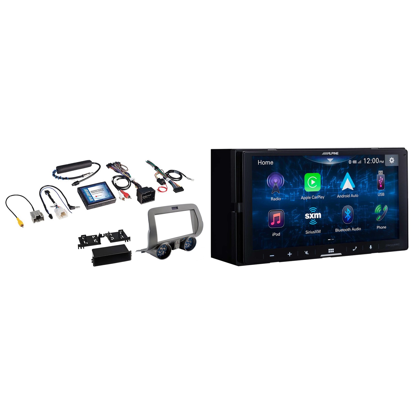 Alpine iLX-W670-S 7-Inch Mech-less Receiver w/ PAC RPK5-GM4101 2010-15 Chevy …